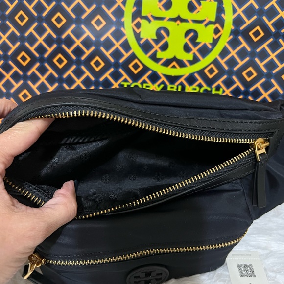 NWT Authentic Tory Burch Nylon Belt Bag Black - Picture 5 of 6